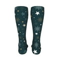 thumbnail image 6 of Rateoe Christmas Snowflake print Women's Men's Novelty 20in Crew Socks Cotton Socks Knee High Socks for Walking,Running,Nurses,Pregnancy-One Size, 6 of 8