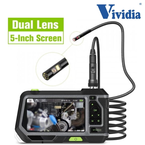 Vividia BD-55100 Dual Camera Borescope with 5.5mm Probe 1m Long and 5" LCD Monitor