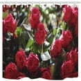 thumbnail image 1 of ABPHQTO Cortina de ducha de baño de tela de poliéster con rosas brillantes y decoración del día de San Valentín 160x180 cm, 1 of 1