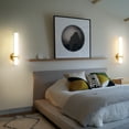 thumbnail image 5 of KAISITE 18.11" Set of 2 Modern Wall Sconces, Wall Light Fixtures with Acrylic Lampshade for Living Room Bedroom Bathroom Hallway, 18W LED, 5 of 9