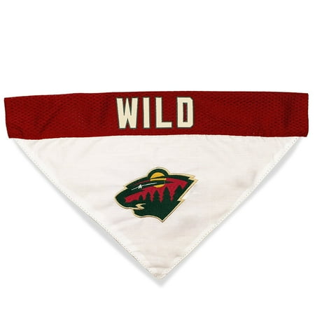 UPC: 0849790077096 | Pets First NHL Minnesota Wild Bandana! NEW Reversible Pet Bandana – 2 sided Premium Bandanna