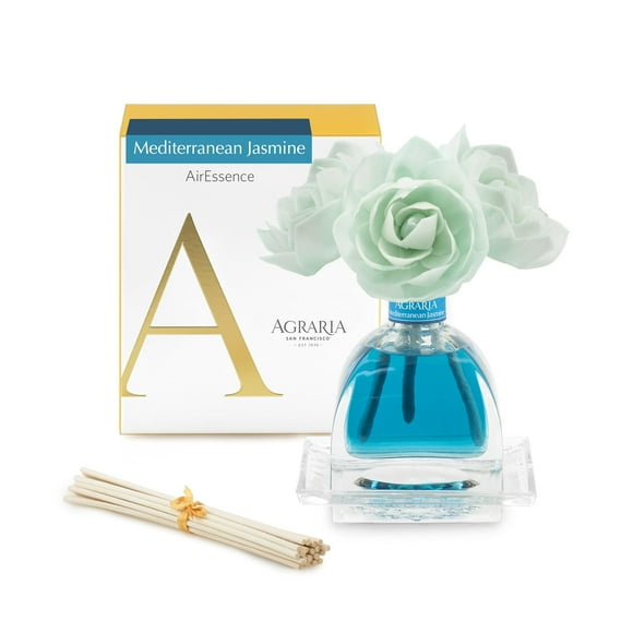 AGRARIA AirEssence Ensemble de Diffuseurs de Fleurs et Roseaux, Ensemble de Parfum Botanique Fait Main pour la Maison, Diffuseur de Roseaux Parfumés Cadeau pour Toutes les Occasions