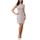 thumbnail image 1 of VESTIDO DE CUADROS INSPIRADOR para mujer sin mangas con cuello barco, estilo vintage, pata de gallo, talla XL, marrón, 1 of 6