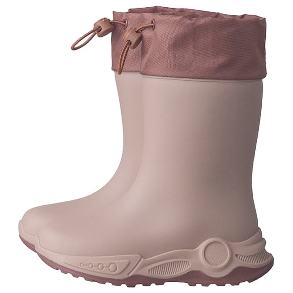 Hpapadks Boys Rain Boots Outdoor Activities Lightweight Rubber Slip On Design Ideal for Rainy Days Water Shoes Boys Waterproof Boots Brown