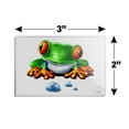 thumbnail image 3 of Rainforest Red Eyed Tree Frog and Ant Rectangle Acrylic Fridge Refrigerator Magnet, 3 of 5