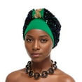 thumbnail image 2 of Nmnitkp Turbans Cap Rhinestone Headwrap Beanie Pre Tied Head Cover Bonnet Women Muslim Stretchy Pleated Headscarf Hat Green, 2 of 4