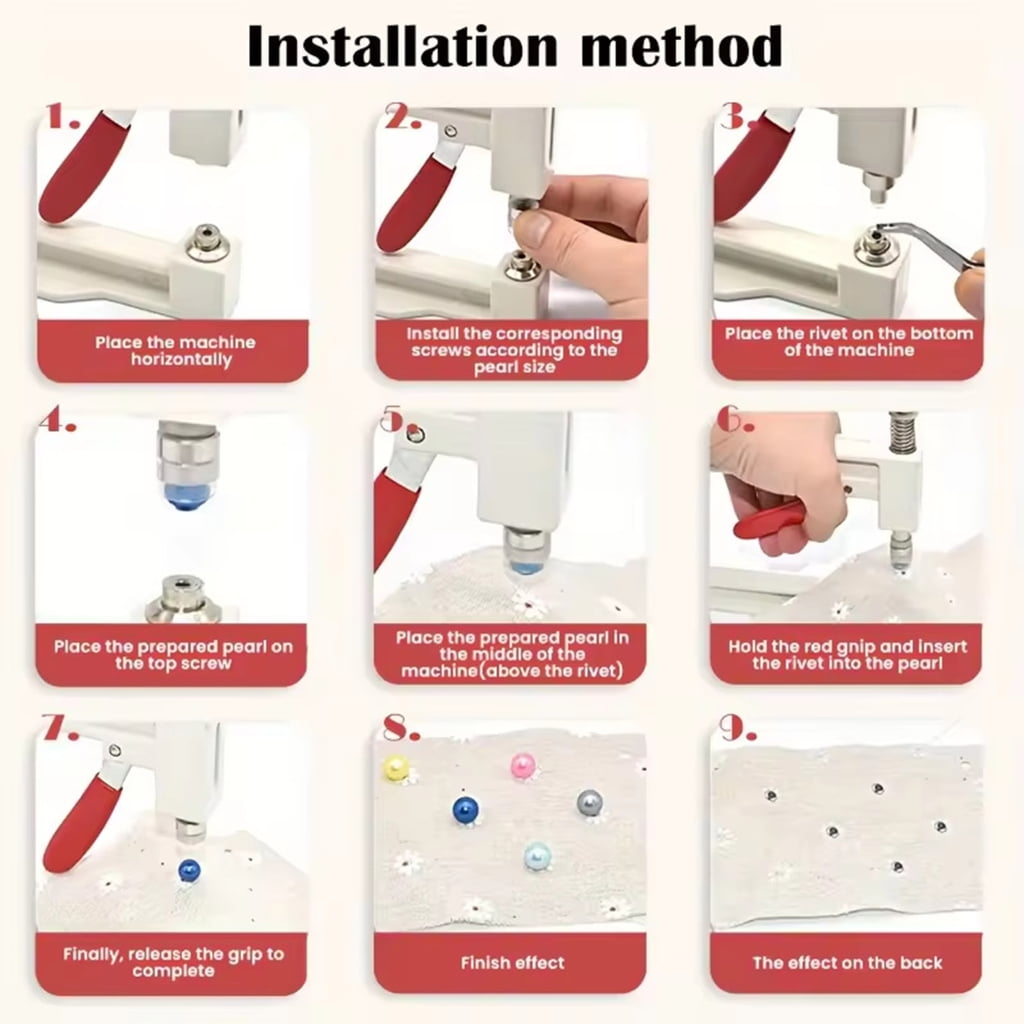 lanema Small Automatic Bead Applicator Alloy Texture Suitable for Jewelry Creation