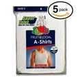thumbnail image 2 of Fruit of the Loom Men's Big Man White A-Shirts,6 Pack,4X-Large Big, 2 of 2