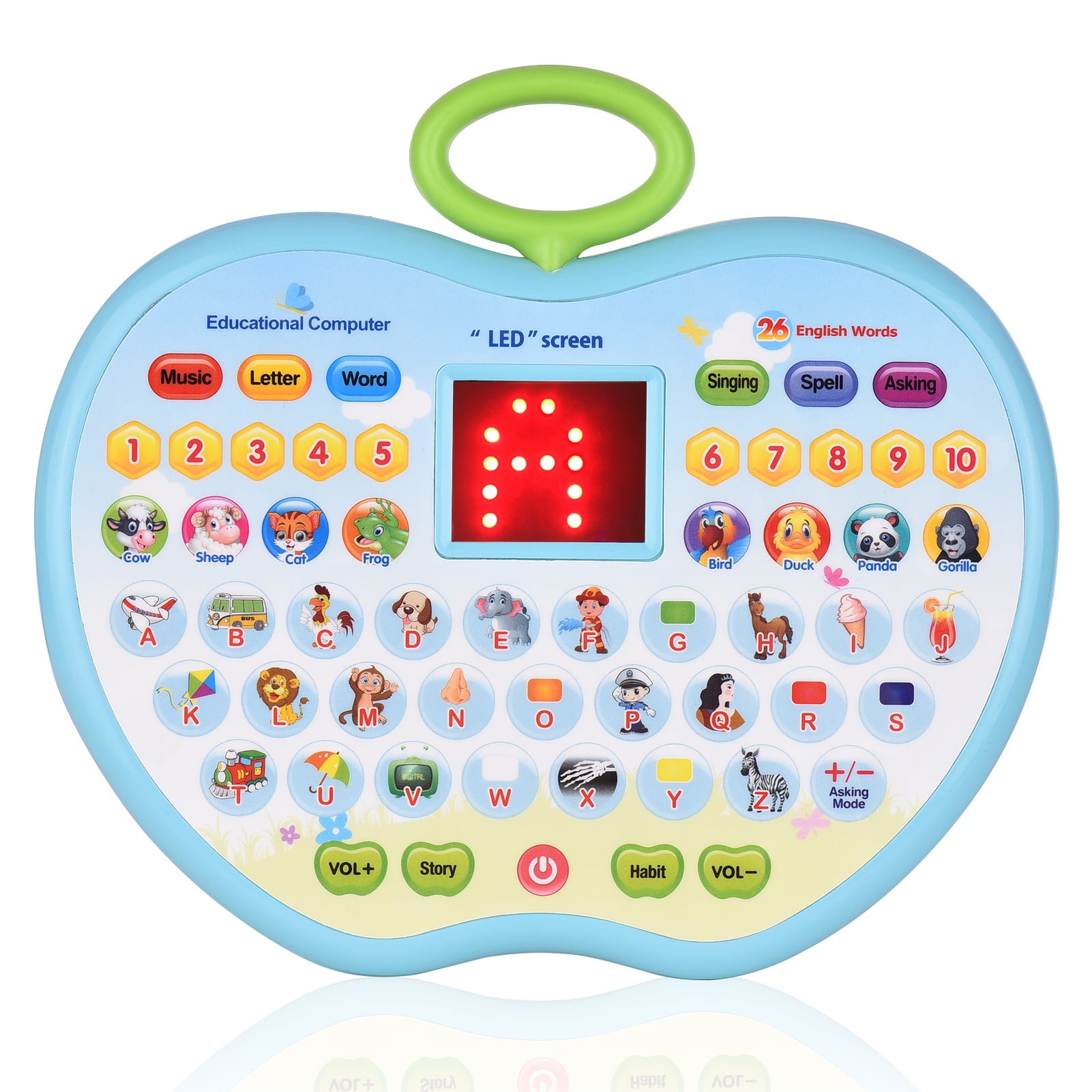 Learning Tablet Toddler Computer LED Screen für Kinder im Alter von 3-6 U7D4 
