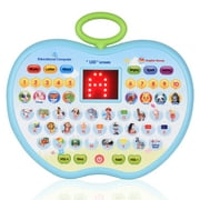 Early Educational Toy Learning Tablet Toddler Computer Toy with LED Screen Display 8 Learning Modes Gift for Age 3-6 Kids