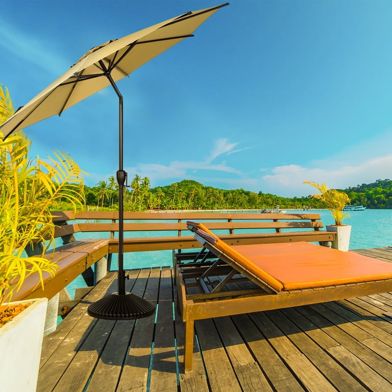 8 feet patio umbrella MIDTOWN UMBRELLAS The Lean Outdoor With Terylast Red Stripes (Red/White Stripes) Polyester Fabric Make A Selection:24X1.75 - Pro 120tpi Fold B:salomon Northlight 8.5ft Outdoor Patio shaped teak umbrella is