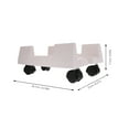 thumbnail image 3 of Miangastore Computer Trolley with PP Material Prevents Accidental Collisions 1Pack 12X8.3X3In, 3 of 9