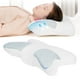 thumbnail image 4 of Almohada cervical ergonómica de espuma viscoelástica con contorno para dormir y soporte para el cuello. blanco, 4 of 8