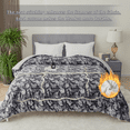 thumbnail image 5 of VK·LIVING Fleece Throw Sherpa Blanket for Bed or Couch Oversized Weighted Warm Reversible Machine Washable Medium Weight Home Decor Giftable Throw,Tie Dye Gray,108"x90", 5 of 5