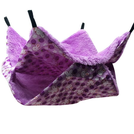 Pet Cage Hammock Warm Hammock Guinea Pig Cage Accessories Bedding Bunkbed Sugar Glider Hammock for Small Animal Parrot Sugar Glider Ferret Squirrel Hamster Rat