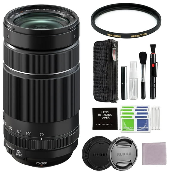 Fujifilm Fujinon XF 70-300mm F4-5.6 LM OIS WR Lens Bundle with 67mm Protection HGX Prime Filter   Advanced Accessory Kit