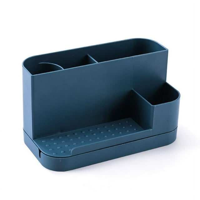 Boovnll Cosmetic Organizer, Desk Organizer Pen with Rotating Drawer Home Office Desktop Storage Box for Brushes Eyeshadow Palettes & Beauty Supplies Makeup Organizer, Makeup Organizer Countertop