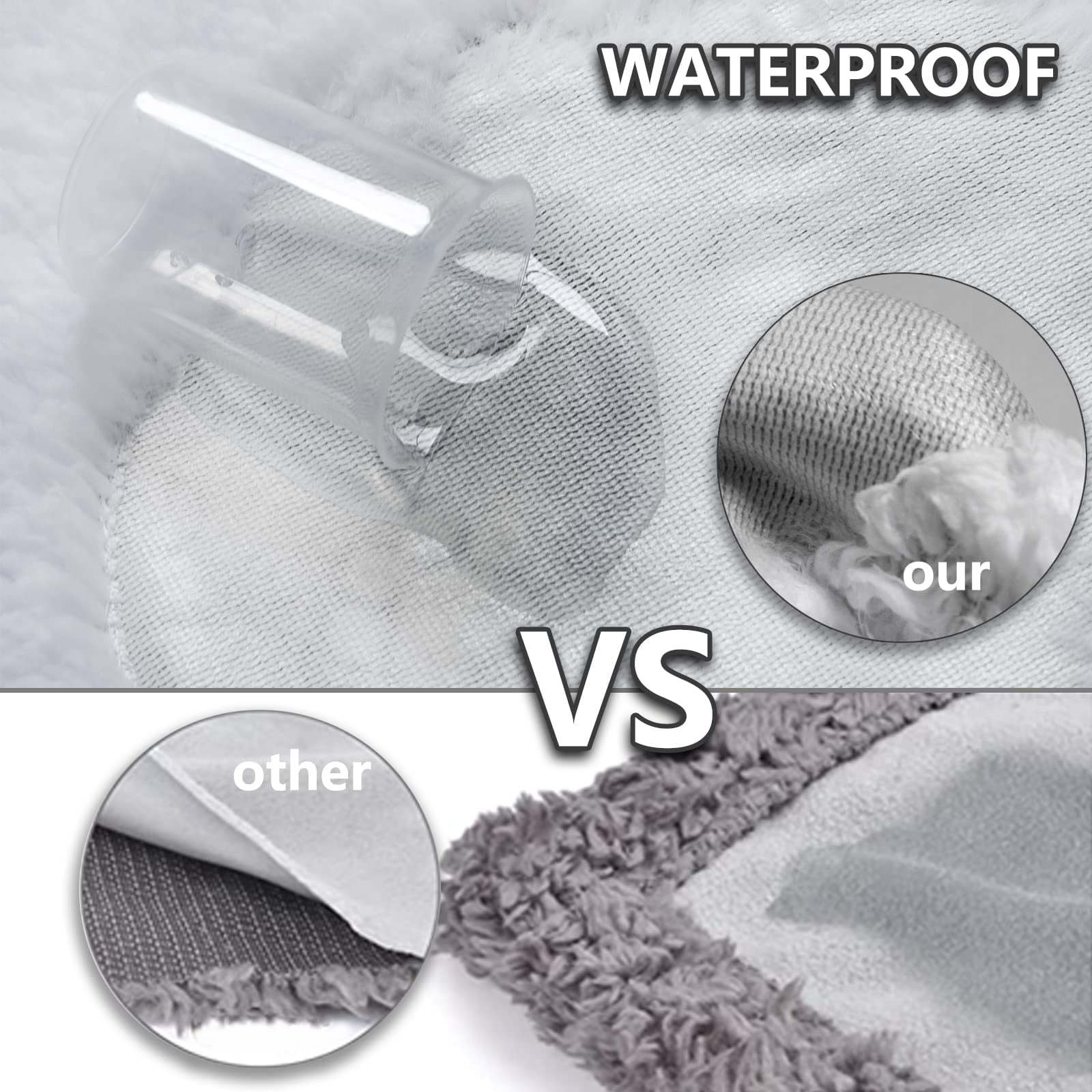 Waterproof Pet Blanket Dog Blankets  Pattern Printing Super Soft Warm Fluffy Facecloth Sofa Car Bed Protector Urine Proof Washable For Puppy Large Dogs & Cats(dog Paw130cm*153cm)