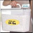 thumbnail image 2 of 2 Unidades Contenedores de Almacenamiento de Harina y Azúcar con Asa de Fácil Transporte - Contenedores de Almacenamiento de Alimentos Extra Grandes de Plástico con Tapas, 2 of 4