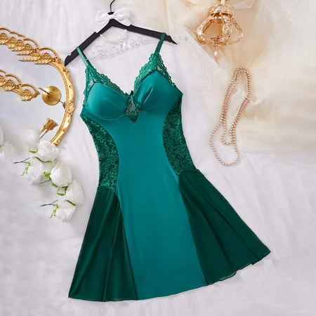 Women Babydoll Nightgown Babydoll Dress For Women Sexy Green Dress Lace Dress Sexy Womens Lingerie