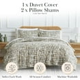 thumbnail image 2 of Southshore Fine Living, Inc. Rhythm Collection Twin Duvet Cover Bedding Set Printed Duvet Cover Bedspread 2-Piece with one Matching sham (69 in Wide x 98 in Long), Taupe, Twin/Twin XL, 2 of 9