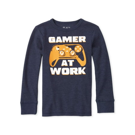 The Children's Place Long Sleeve 'Gamer at Work' Graphic Sweater (Little Boys & Big (Best Place For Sweaters)