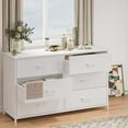 thumbnail image 2 of Double Dresser with 6 Drawers,Wood Storage Tower for Bedroom Hallway Entryway,Black, 2 of 7