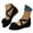 Black, variant on Mostsola Sandals for Women 2025 Suede Wedges Heels Closed Toe Bow Slip on Dressy Walking Shoes