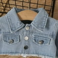 thumbnail image 5 of Youmylove Toddler Girls Long Sleeve Denim Jacket Cartoon Fawn Prints Ruffles Dress Two Piece Outfits Set For Kids Clothes Toddler Girl Clothes, 5 of 6