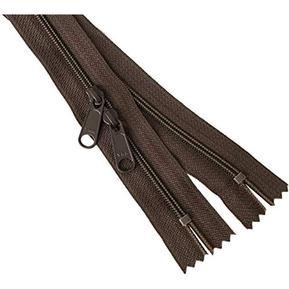 30" Inches Double Slide Zippers YKK 4.5 Coil with Closed Bottom Two Head to Head Long Zipper