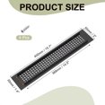 thumbnail image 2 of Uxcell Door Air Vent Cover, Aluminum Grille Ventilation Cover for Cabinet Wardrobe 16 x 2 Inch Black, 2 of 7