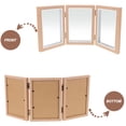 thumbnail image 3 of FONDOTIN Entryway Mirror with Hooks Foldable Mirror Wood for Reflective Surface 1Set, 3 of 6