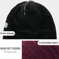 thumbnail image 3 of Winter Hats for Guys Mens Lined Knit Warm Thick Skully Stocking Hat, 3 of 5