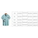 thumbnail image 5 of Camisas Hawaianas Para Hombre Camisa de manga corta con estampado de loro hawaiano simple para hombre, camisa de manga corta con solapa y botones, blusa con cuello vuelto superior (Light Blue, M), 5 of 5