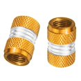 thumbnail image 3 of S SERENABLE 2 x Aluminum Tire / Rim Valve / Wheel Air Port Dust Cover Stems Caps Golden, 3 of 9