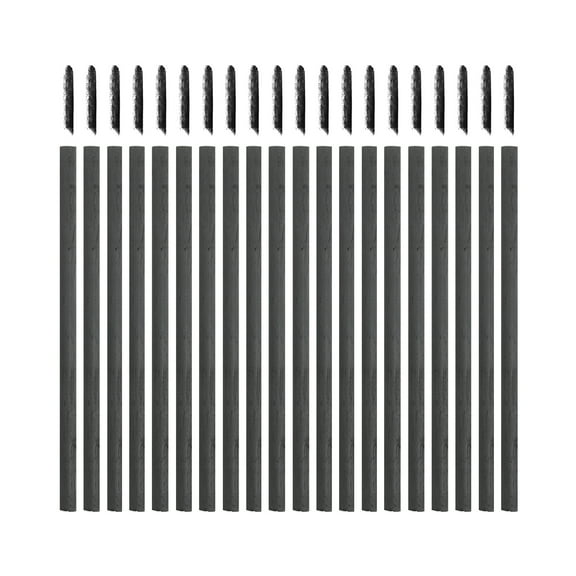 Uxcell Willow Charcoal Sticks, 4-5mm Willow Charcoal Pencils Soft Sketch Vine Art Supplies Set for Drawing Sketching Shading Painting Artists Beginners (Black, Pack of 26)
