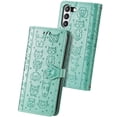thumbnail image 1 of Funda Cartera FOXDOCK para Samsung Galaxy S21FE , Flip PU con Relieve de Gatos y Perros, Tarjetero y Soporte, 1 of 6