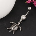 thumbnail image 2 of KLKCMS 14G Belly Button Steel Navel Barbell Jewelry Tortoise, 2 of 9