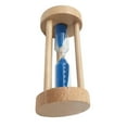 thumbnail image 1 of Rongfmy 3 Sand Timer Wooden Sandglass Sand Timer for Child Time Games Interval Training, Blue, 1 of 9