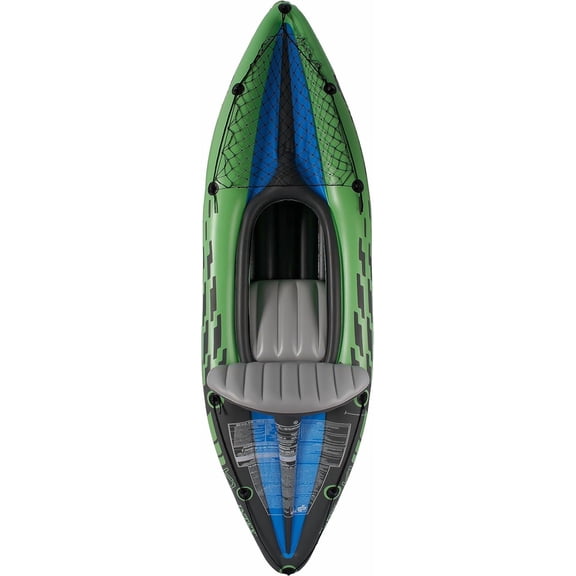 Intex K1 Challenger Kayak 1 Man Inflatable Canoe OARS #68305 (New Green Model)