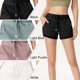thumbnail image 5 of TFixol Pantalones cortos deportivos para mujer de secado rápido con bolsillos de malla elástica en la cintura, 5 of 8