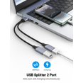 thumbnail image 2 of Divisor USB KAYQINHO 1 entrada a 2 salidas USB 2.0, paquete doble, 2 of 7