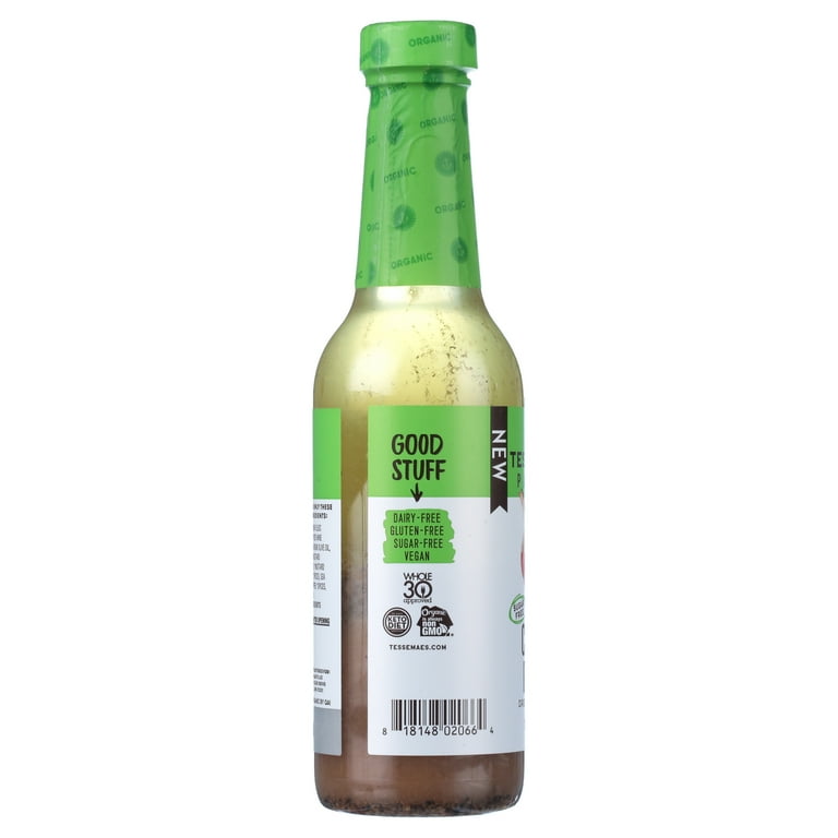 Tessemae's Organic Italian Vinaigrette, 10 fl oz, Vegan, Sugar-Free,  Dairy-Free, Gluten-Free, Whole30, Keto - Walmart.com