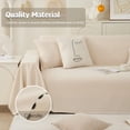 thumbnail image 4 of Queilt 180 x 230cm Beige Multifunction Large Size Sofa Throw, 2 Seater Sofa Cover, Reversible Sofa Cover Multipurpose Sofa Throw, Large Blanket for Double Bed, 4 of 5