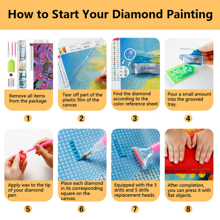Fruit Diamond Painting Kits For Adults Abstract Diy 5d - Temu