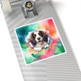 thumbnail image 4 of Funny Watercolor Adorable English Springer Spaniel Peeking Through Torn Paper Effect Vinyl Sticker Springers Dog Lover Gifts Waterproof Decal Art Decor - 00026, 4 of 5
