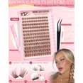 thumbnail image 3 of Kit de racimos de pestañas Vanssymunlin Natural Brown Wispy C Curl, 3 of 9