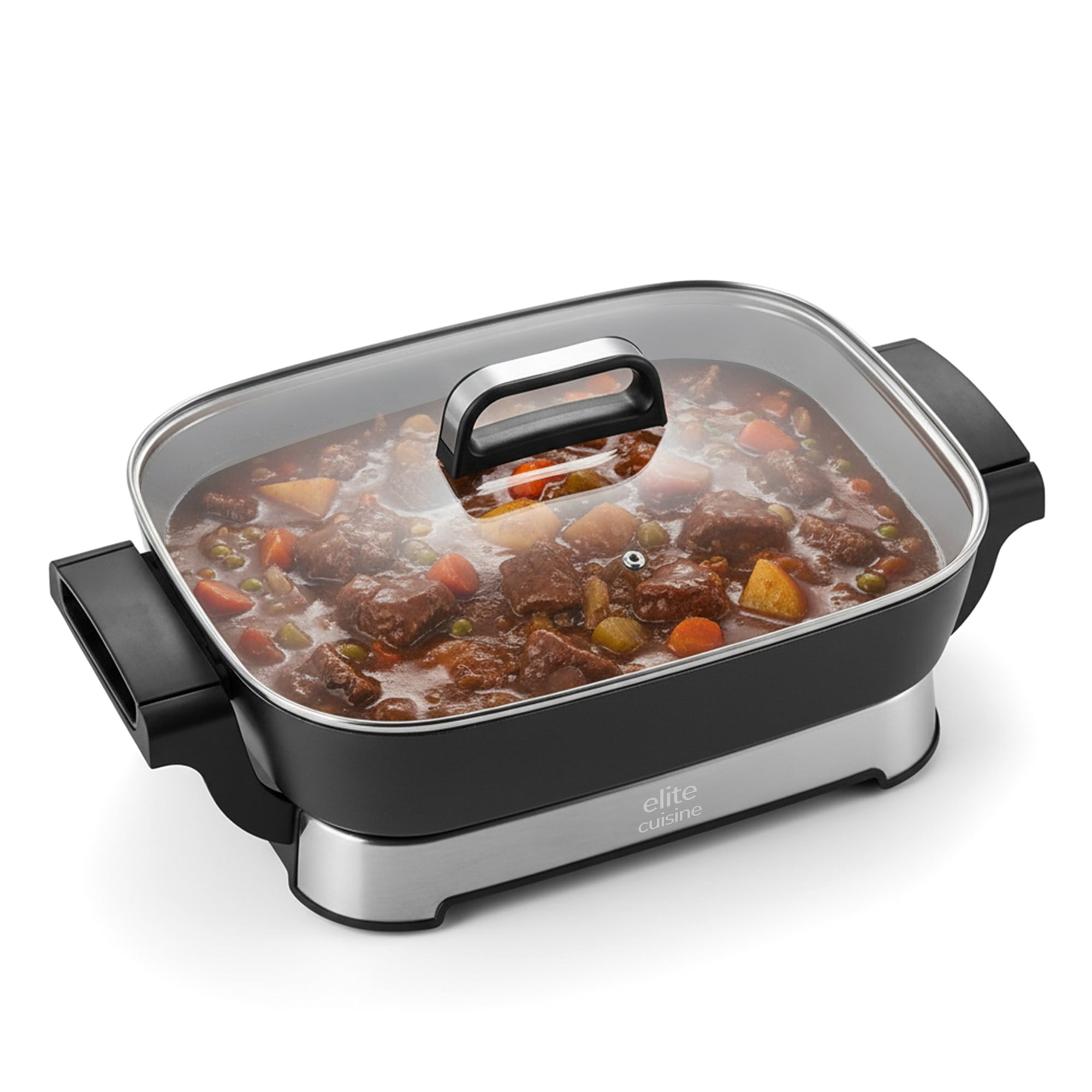 Elite Cuisine EG6235 8Qt. Jumbo Electric Skillet w/ Easy-Pour