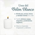 thumbnail image 3 of Vela Blanca Velón Blanco 7 cm Limpias y Armonizaciones, 3 of 8