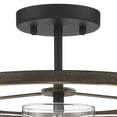 thumbnail image 5 of ACROMA Allegray 3-light Modern Farmhouse Drum Semi-Flush Mount Lights with UL Certified Weathered WalnutSet of 1, 5 of 5
